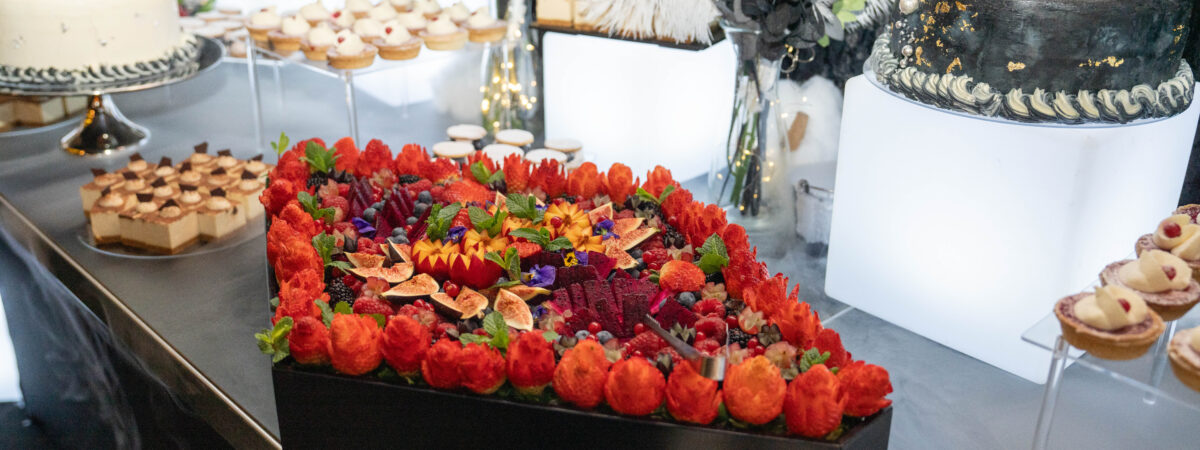 Buffet selection of event catering at London Suite