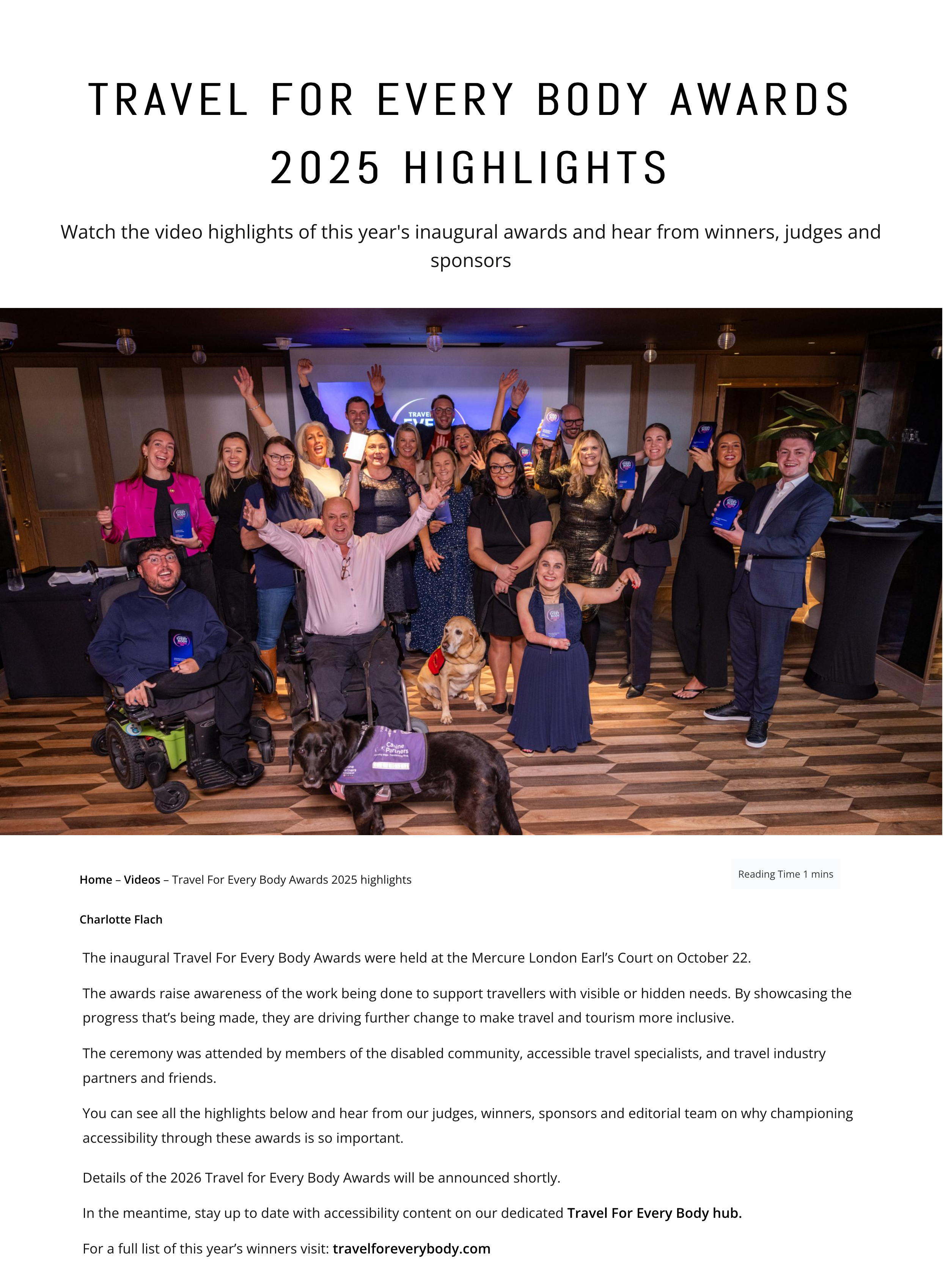 selling travel press article